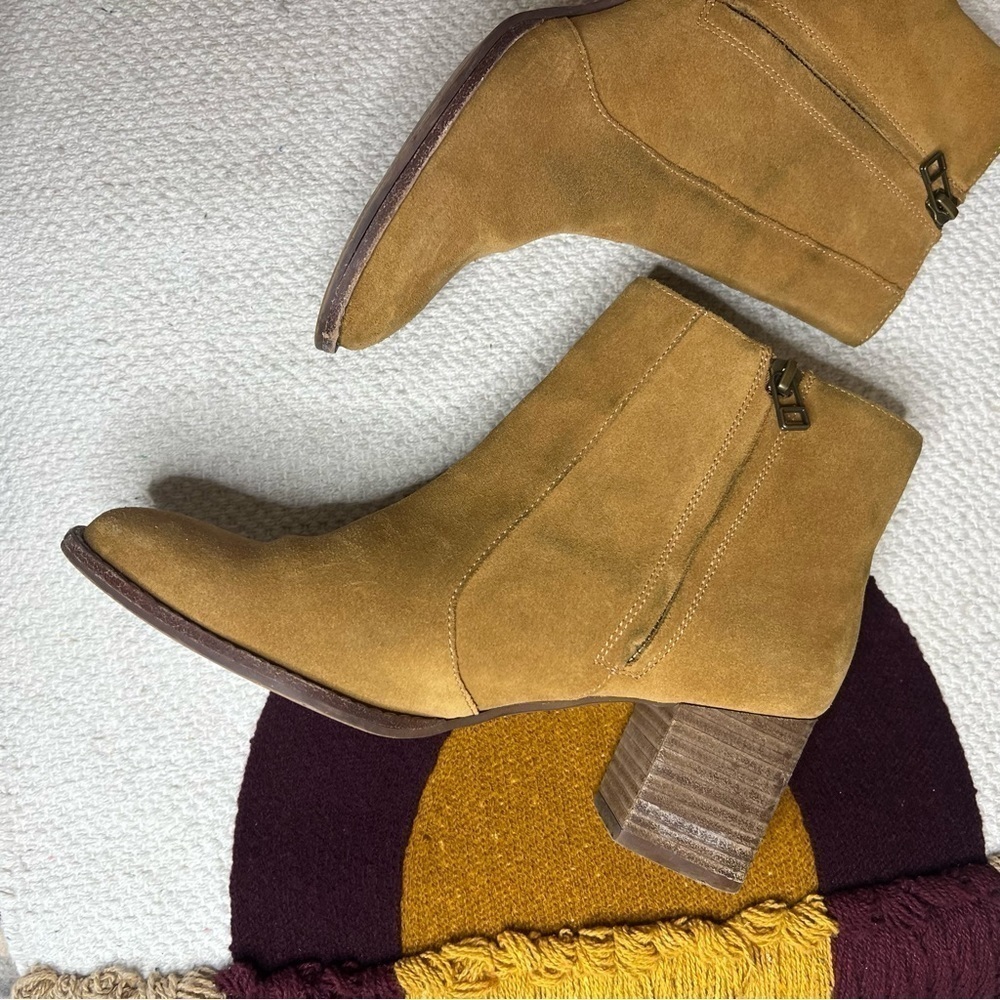 MADEWELL Bryce Suede Chelsea Boot in Camel Booties size 8.5 - Picture 5 of 7
